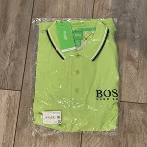 NWT green Hugo boss golf polo